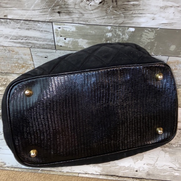 Marine by Fin Ros Black Quilted Handbag - Picture 7 of 9